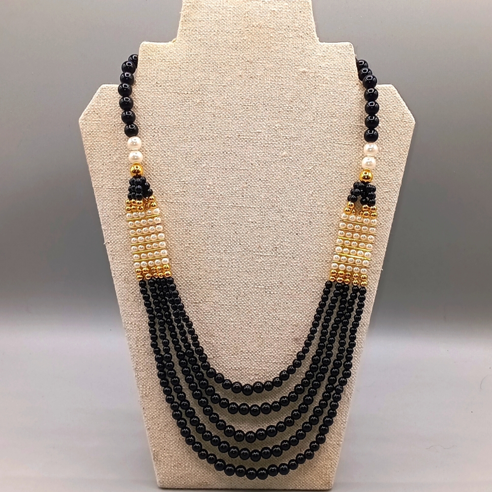 Trifari Tri Colored Bead Necklace